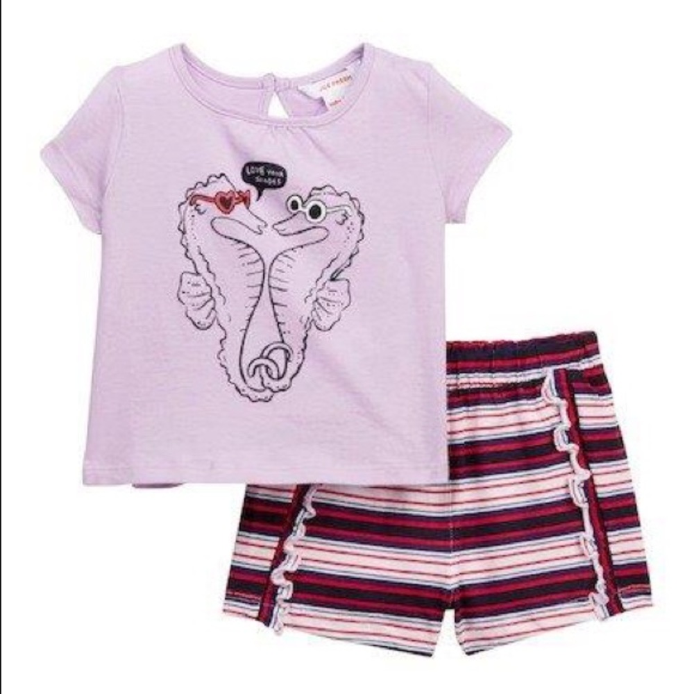 NWT Joe Fresh Knit Top & Shorts Set